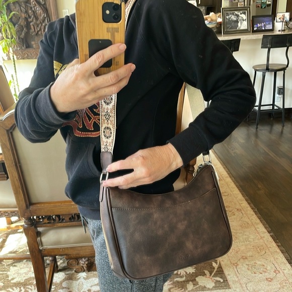 Other - Brown Leather Crossbody Bag NWT